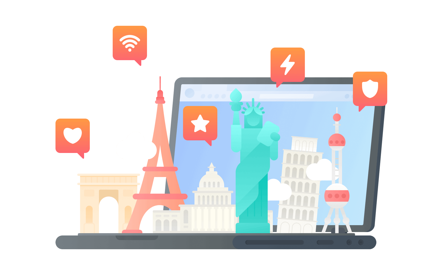 在圣赫勒拿连接到中国的加速器 - 大陆VPN